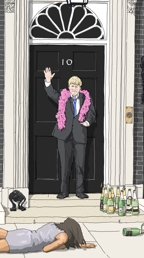 Downing Street Leaving Party by Graham  Madigan