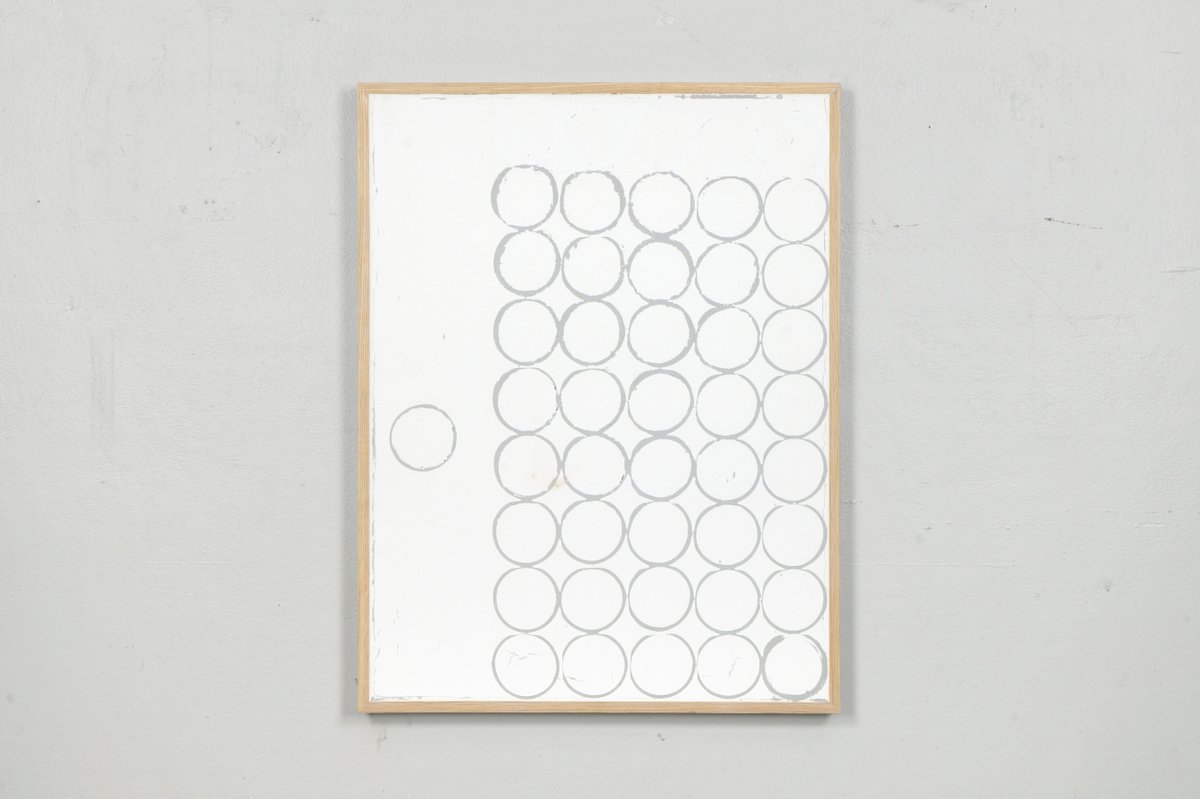 Geometric Abstract Painting By Johan Soderstrom, 25 X 33, #302 40 Acres And A Mule, Original Artwork