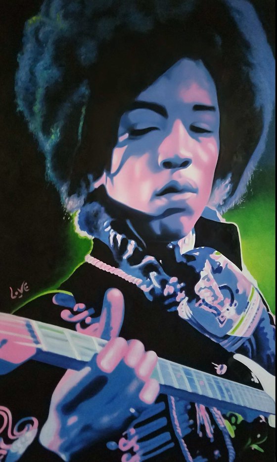 Jimi Hendrix by Justin Love