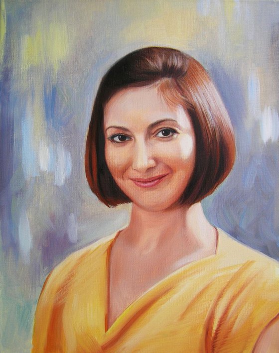 Commission portrait painting from photo - Made to order