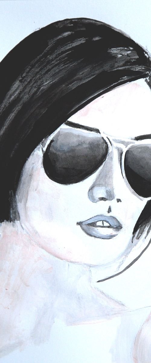 Girl with sunglasses II by Alexandra Djokic