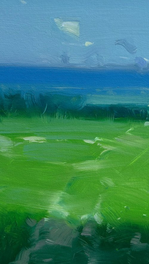 Summer, Original oil painting, Handmade artwork, One of a kind by Vahe Yeremyan