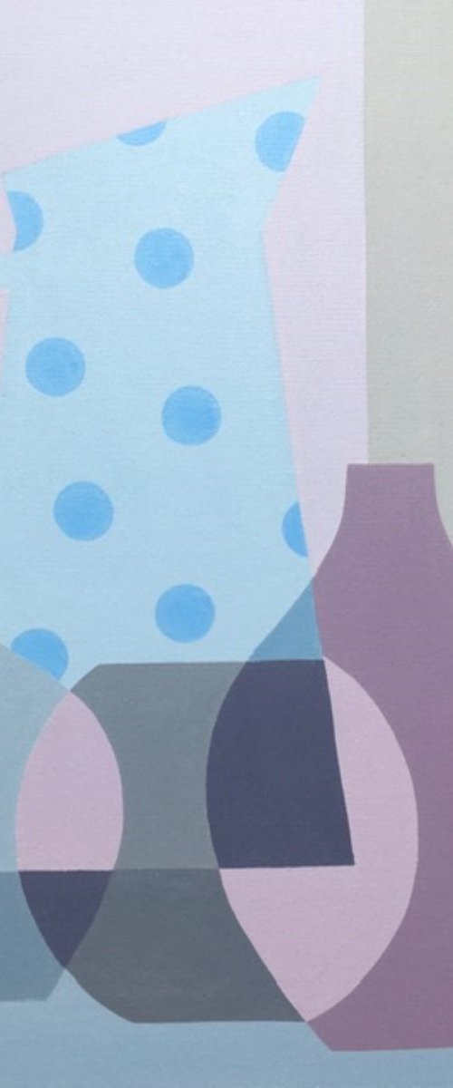 Blue Spotty Jug by Louise MacIntosh-Watson