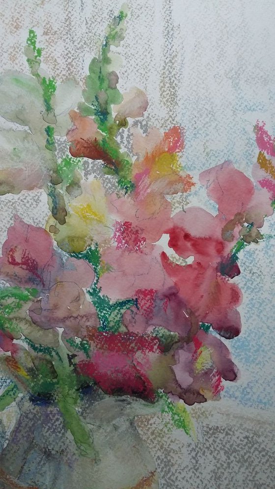 Summer bouquet. Original panting. 2019