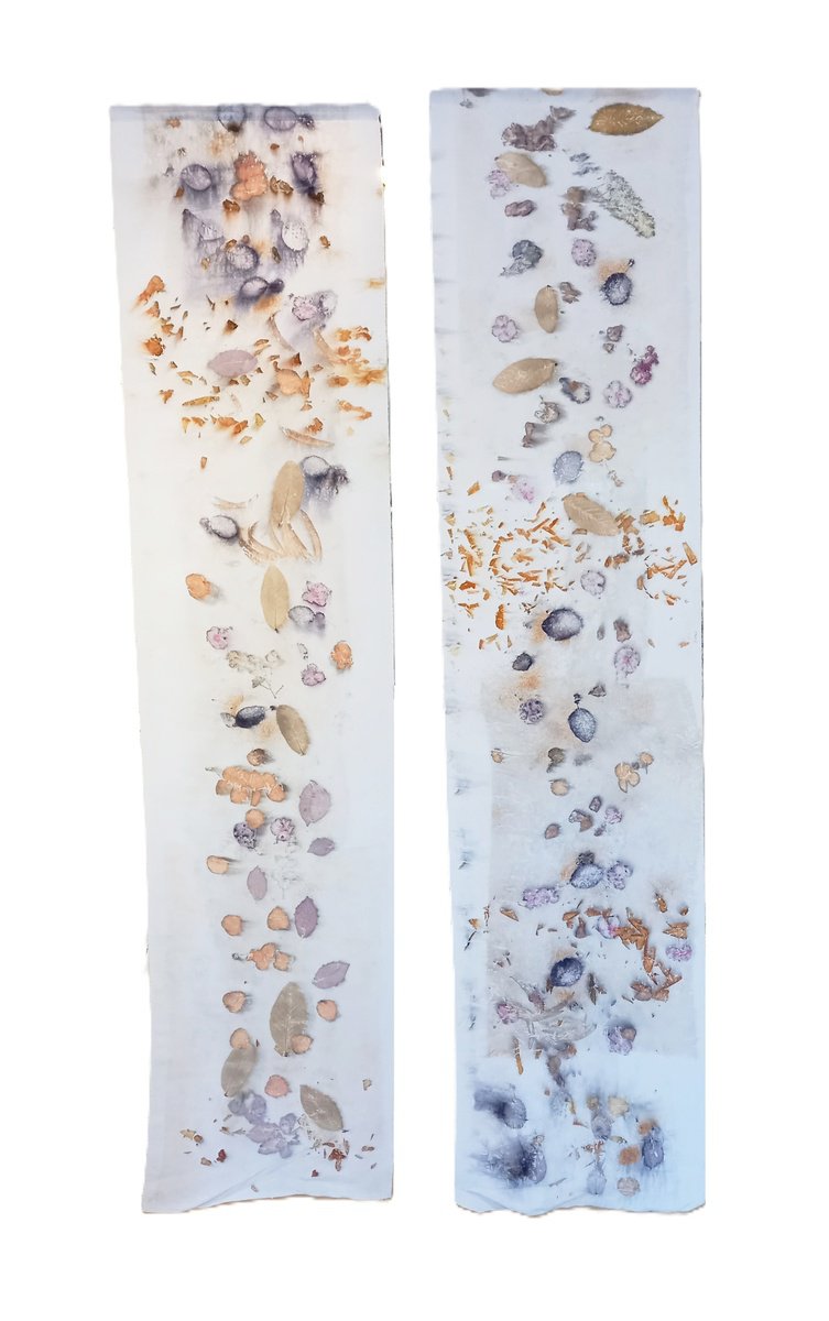 Impressionistic Botanical Print By Irina Goleva, 39 X 85, From The Earth Ix, Original Artwork