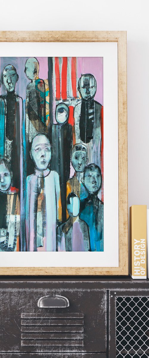 Study of a crowd #18 by Carolynne Coulson