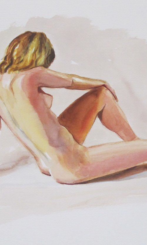 Seated female nude by Rory O’Neill