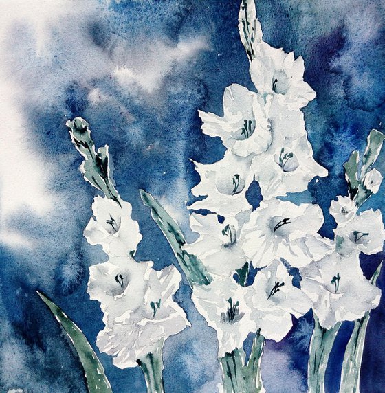 Gladiolus painting