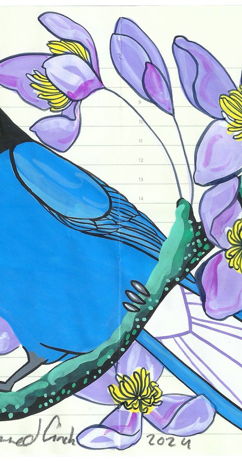 Birds of South America: Saffron Crowned Tanager by Fran Giffard