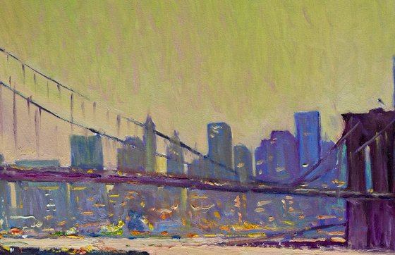 Brooklyn Bridge. Sunrise
