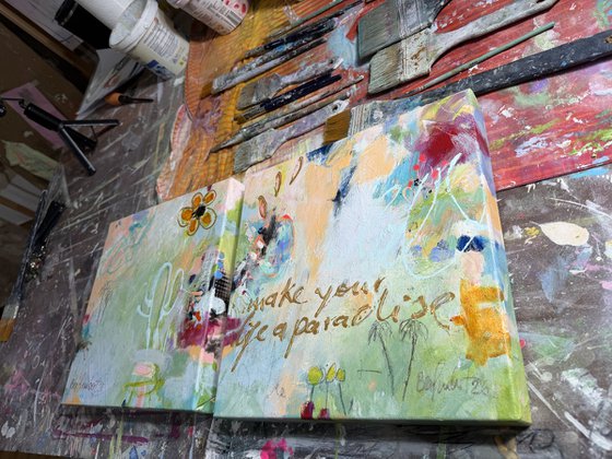 Make your life a paradise No.4 (diptychon)