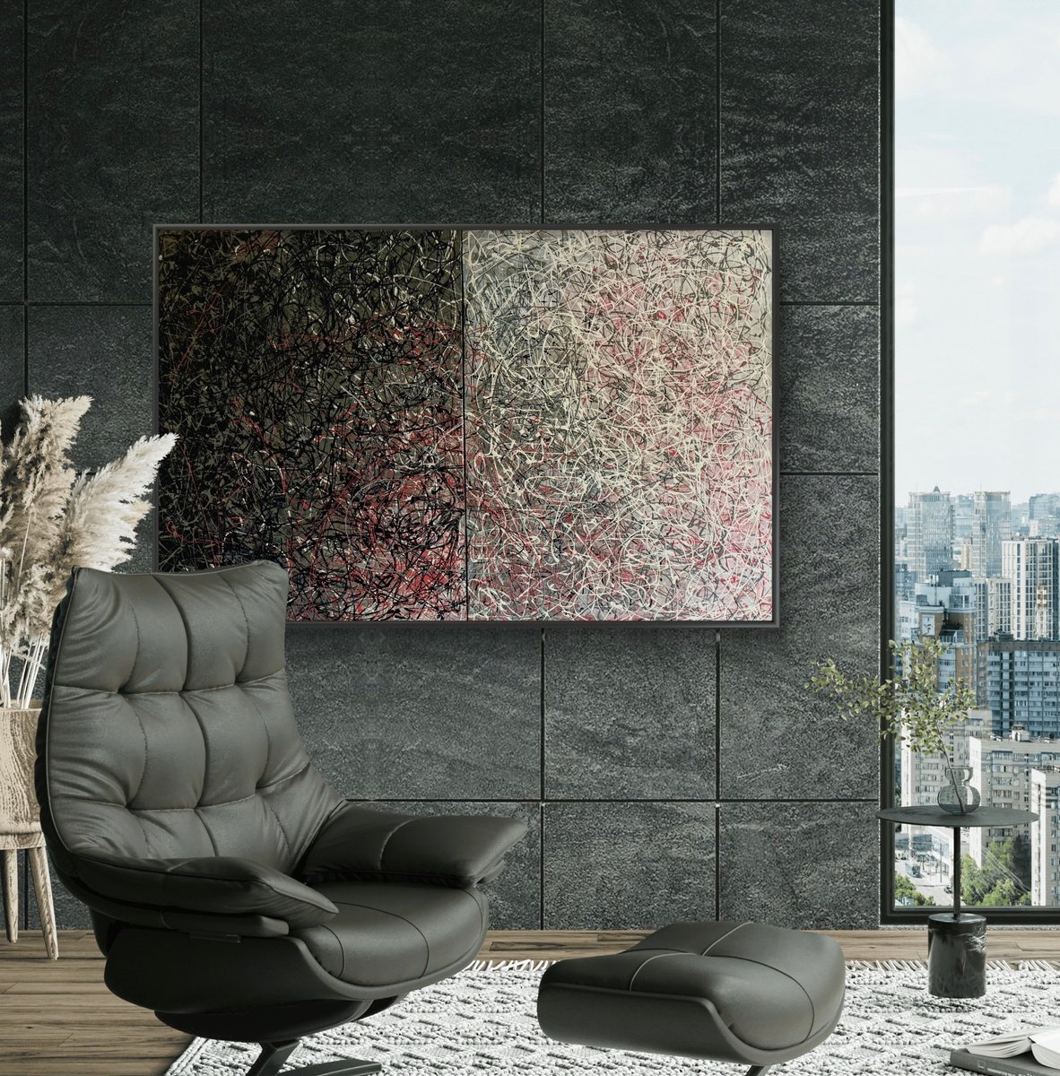  Yin And Yang, Now You See By Arinika Stratievsky, 48 X 32, Artwork For Sale On Artfinder