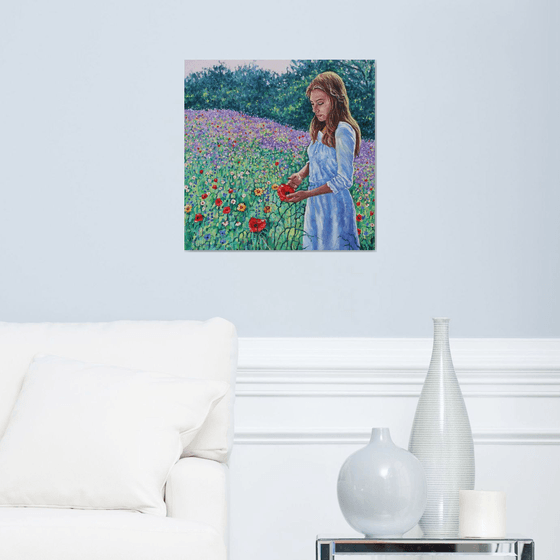 Summer Dreaming - girl in meadow