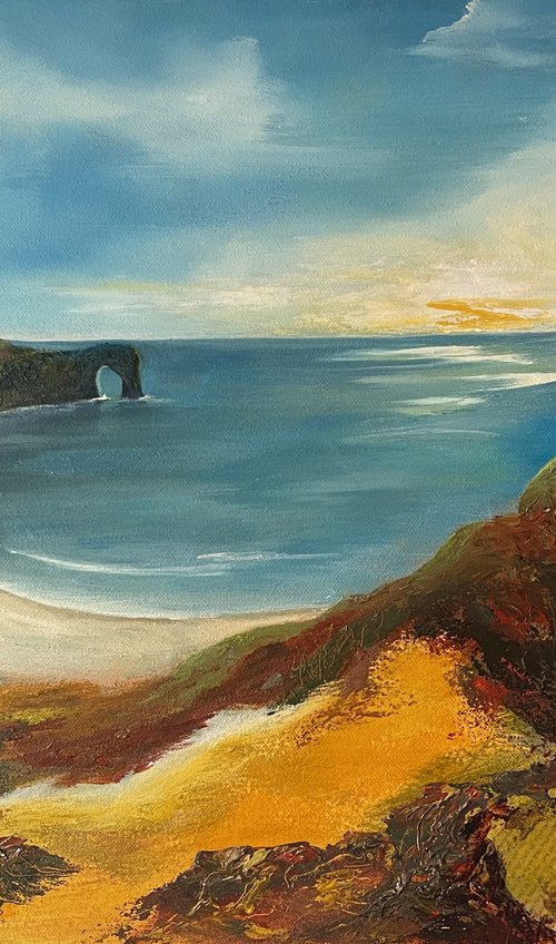 Durdle Door Sunset by Marja Brown