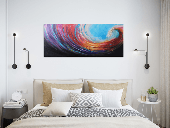 Wave of Joy - seascape, emotional, panoramic