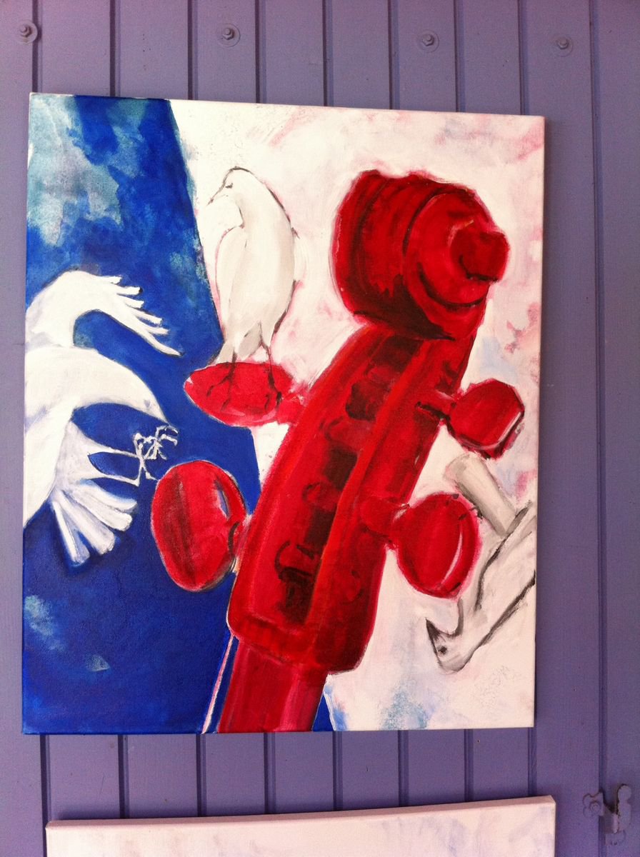 Animal Oil Painting By Chris Walker, 20 X 24, Fiddle Head, Original Artwork