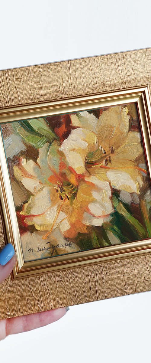 Yellow flowers couple by Nataly Derevyanko