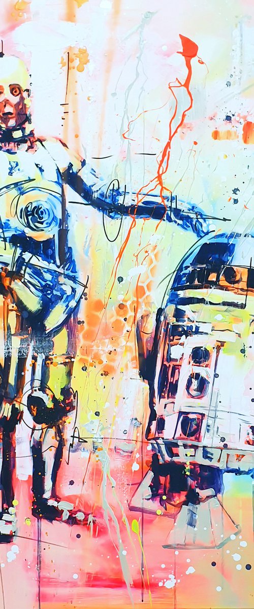 R2-D2 and C-3PO by Marta Zawadzka