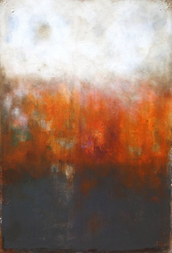 orange abstract (120 x 80 cm)