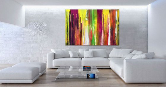 Voice of Beauty - XL large abstract art – Expressions of energy and light.