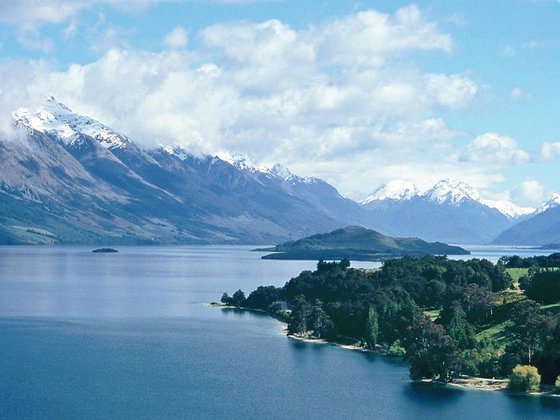 Lake Wakatipu and the Southern Alps