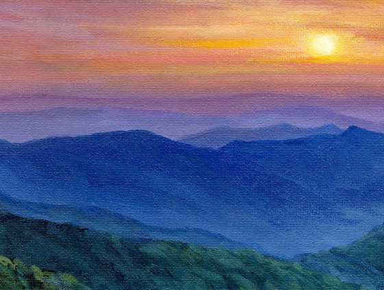 Sunset Over the Appalachian Ridge