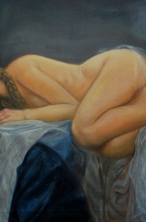 Sleeping Beauty2 , 48x30 inches by Vishalandra Dakur