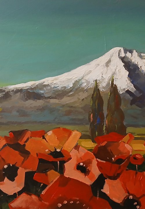 Poppies of Ararat by Davit Arstamyan