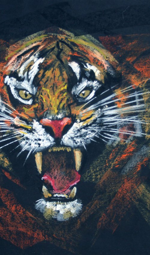 Tiger III /  ORIGINAL PAINTING by Salana Art Gallery