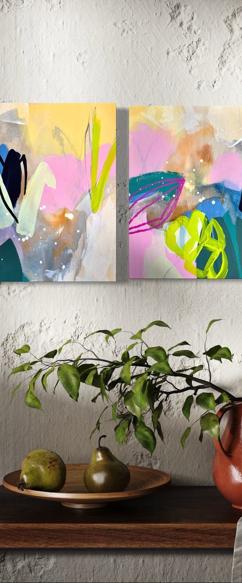 Diptich "Through the Light" by Tanya Lytko