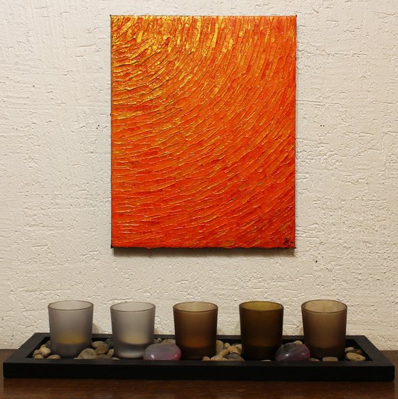 Quarter of orange shine