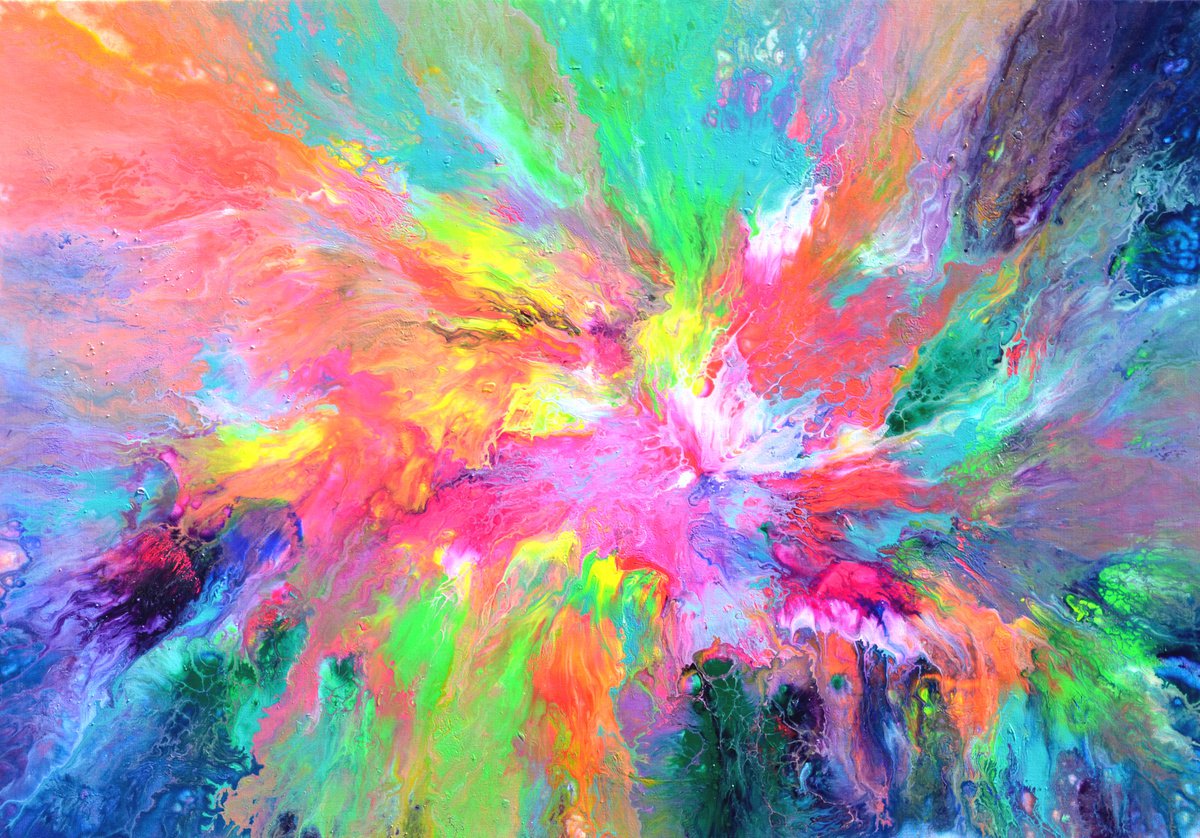 Pastel Abstract 1 by Soos Tiberiu
