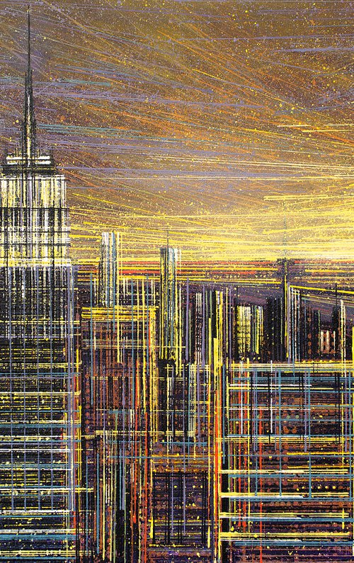 Sunset Over New York by Marc Todd