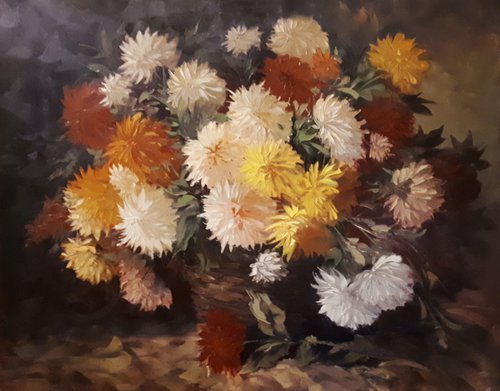 Chrysanthemum Cascade by Kamo Atoyan