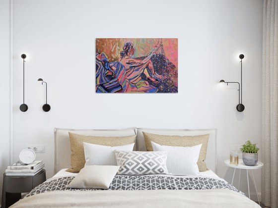 Shimmering Nude Relaxing