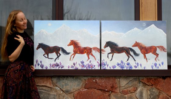 Leap into Spring/Horses