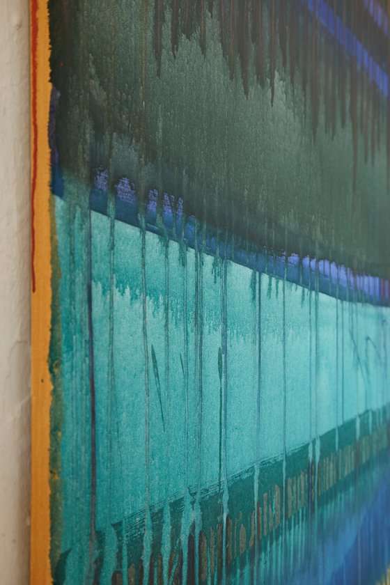 Hold Onto The Feeling / Red Grey Turquoise