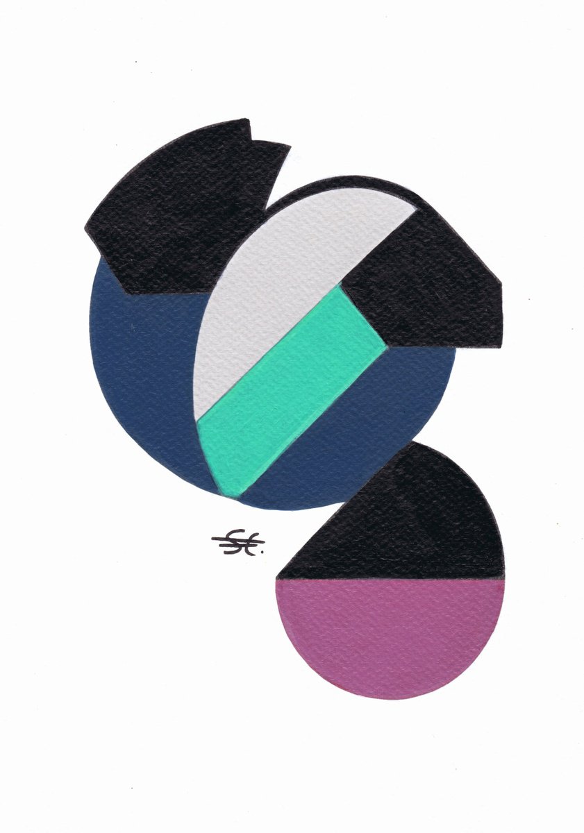 Abstract Acrylic Painting By Carla Sa Fernandes, 8 X 12, Ss9.S1, Original Artwork