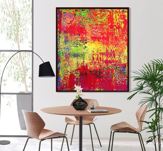 RICHTER MODE - POSITIVE  FEELINGS,  XL,  framed