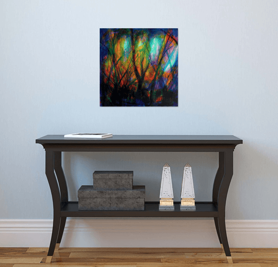 Abstract forest #6 - stylized painting deco design art ideal gift interior decor abstraction minimalist