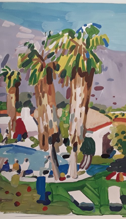 Palm Springs a hotel view by Stephen Abela