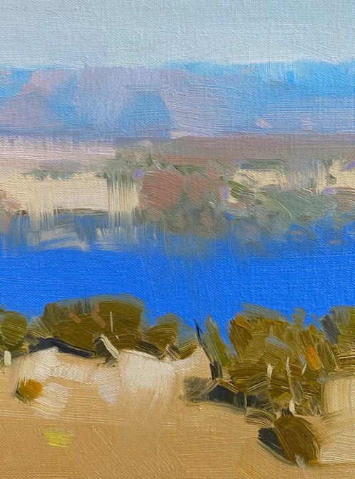 Lake View, Original oil painting, Handmade artwork, One of a kind by Vahe Yeremyan