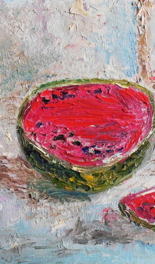 Watermelon still life by Oksana Fedorova