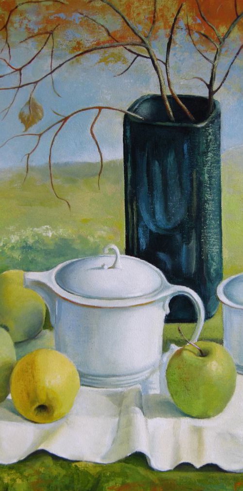 Green apples by Elena Oleniuc