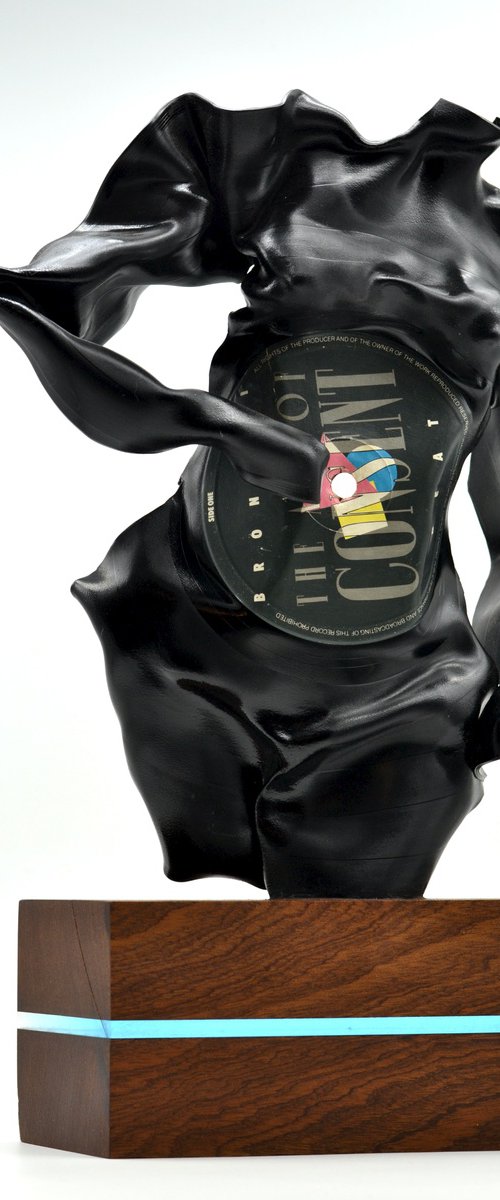 Vinyl Music Records Sculpture - "Forbidden Fruit" by Seona Mason