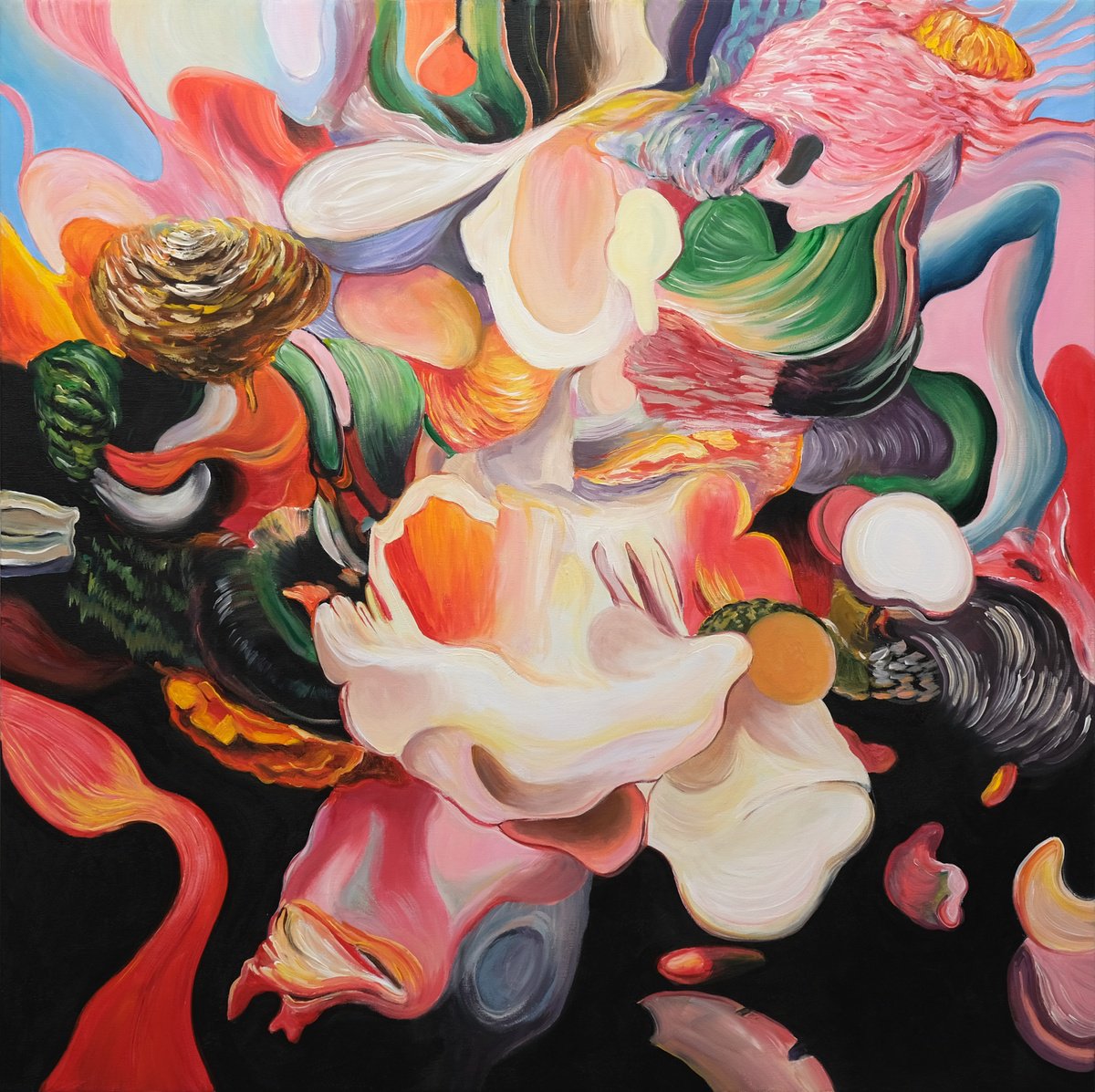 Behshad Arjomandi | Original  Acrylic Painting | Anatomy Of A Dream | 100 X 100Cm | Artwork For Sale On Artfinder