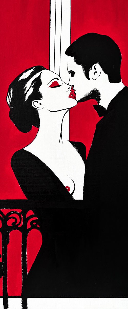 Lovers in a Parisian Window #2 by Kristina Mallen