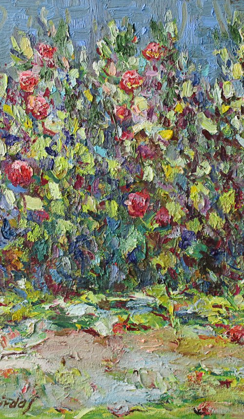 Climbing roses by Liudvikas Daugirdas