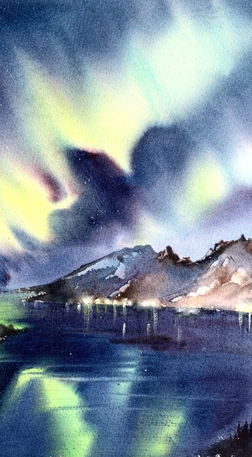 Aurora borealis #9 by Eugenia Gorbacheva