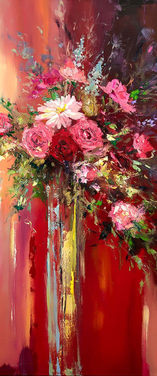 'Blushing Roses' by Ewa Czarniecka